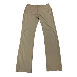 Vineyard Vines Mens Breaker Pant Khaki Tan Performance Golf Chino 34x32
